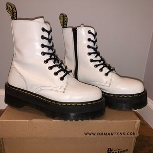 Doc Martens White Jadon (Platform Boots)